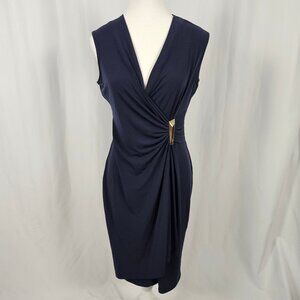 Calvin Klein - Size: 6 - Elegant Navy Dress